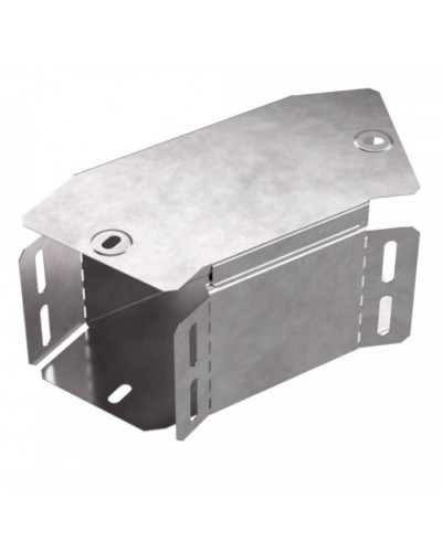 Угол горизонтальный 45 градусов с крышкой Стандарт 100х100 Промрукав (PR16.0425) в Йошкар-Оле Аксессуары для лотков Pintop.ru