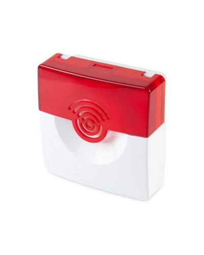 Оповещатель светозвуковой Рубеж ОПОП 124-7 12В (корпус бело/красный) в Йошкар-Оле Оповещатели Pintop.ru