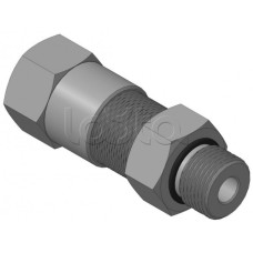 Кабельный ввод с резьбой G1/2 мм для прокладки кабеля в металлорукаве РЗ-ЦП-10, с уплотнением кабеля и проходным диаметром кабеля d=2-6 мм Спектрон КВМ-10/6-М-G1/2