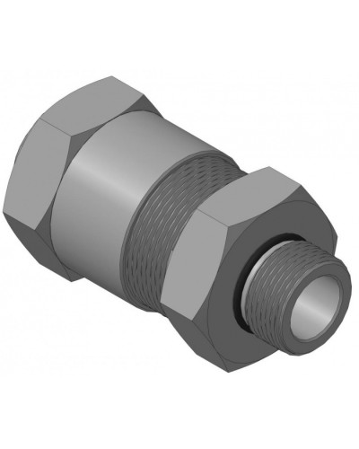 Кабельный ввод с резьбой G3/4 для прокладки кабеля в металлорукаве РЗ-ЦП-25, с уплотнением кабеля и проходным диаметром кабеля d=8-12 мм Спектрон КВМ-25/12-М-G3/4 в Йошкар-Оле Аксессуары для кабель-канала Pintop.ru