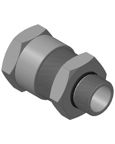 Кабельный ввод с резьбой G1 для открытой прокладки кабеля с проходным диаметром d=20-24 мм Спектрон КВН-24-Н-G1 в Йошкар-Оле Аксессуары для кабель-канала Pintop.ru