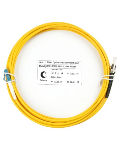 Шнур оптический simplex LC-ST 9/125 sm 15м LSZH Cabeus FOP(s)-9-LC-ST-15m в Йошкар-Оле Патч-корды оптические Pintop.ru