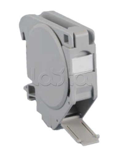 Крепление на DIN-рейку для модулей Keystone Jack c крышками Hyperline FP-IE-DIN-KJ-1A-GY в Йошкар-Оле Коммутационные изделия Pintop.ru