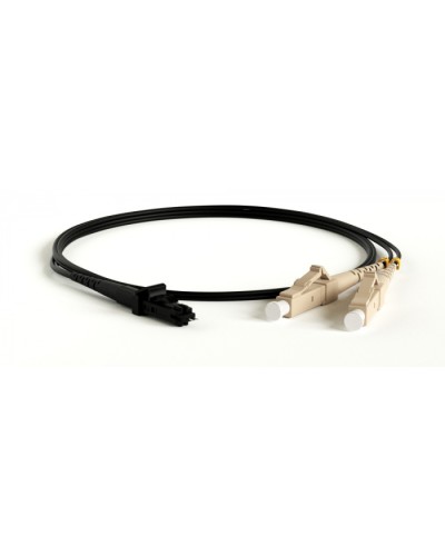 Патч-корд волоконно-оптический Hyperline FC-D2-50-LC/PR-MTRJM/PR-H-1M-LSZH-BK в Йошкар-Оле Патч-корды оптические Pintop.ru