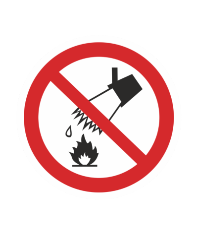 Знак P 04 Запрещается тушить водой 200х200 мм, пленка самоклеящаяся ГОСТ Р 12.4.026-2015 EKF (an-p-04) в Йошкар-Оле Дополнительное оборудование для ОПС Pintop.ru