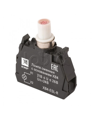 Лампа сменная c основанием XB4 красная 24В EKF PROxima (XB4-ESL-R) в Йошкар-Оле Источники света(Лампы) Pintop.ru