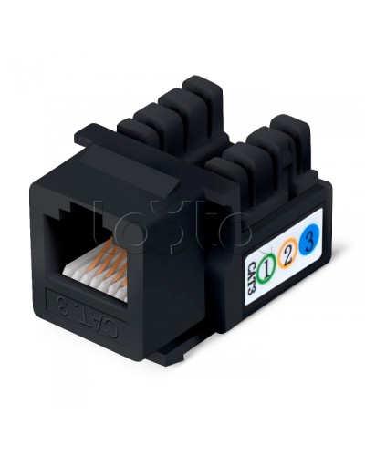 Вставка Cabeus KJ-RJ12-90-BK в Йошкар-Оле Модули Keystone Pintop.ru