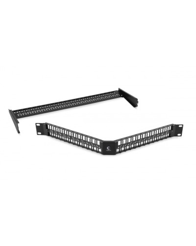 Угловая модульная патч-панель 19, 48 портов, 1U Cabeus (PLBHD-48-CON) в Йошкар-Оле Патч панель Pintop.ru