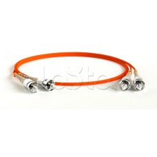 Патч-корд волоконно-оптический Hyperline FC-D2-50-ST/PR-ST/PR-H-1M-LSZH-OR