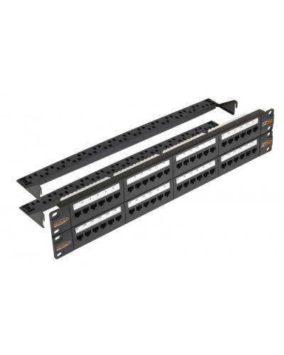 Патч-панель 19, 2U, 48xRJ45 NIKOMAX (NMC-RP48UD2-2U-BK) в Йошкар-Оле Патч панель Pintop.ru