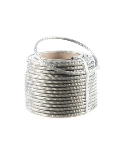 Трос стальной в ПВХ изоляции d=10.0 мм, катушка 50 метров REXANT (09-5300) в Йошкар-Оле Крепежные изделия Pintop.ru