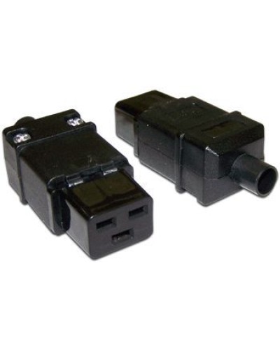 Вилка Lanmaster LAN-IEC-320-C19 IEC 60320 C19 16A 250V black в Йошкар-Оле Коммутационные изделия Pintop.ru