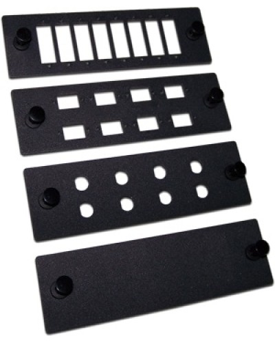 Панель адаптерная на 8 дуплексных SC адаптеров, для кроссов LAN-FOBM, черная LANMASTER LAN-APM-8DP в Йошкар-Оле Аксессуары для стоек и шкафов Pintop.ru