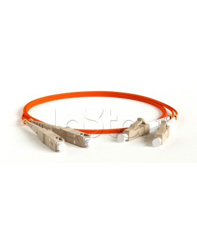 Патч-корд волоконно-оптический MM 62.5/125, LC-SC, duplex, LSZH, 1 м Hyperline FC-D2-62-LC/PR-SC/PR-H-1M-LSZH-OR (FC-62-LC-SC-PC-1M) в Йошкар-Оле Патч-корды оптические Pintop.ru