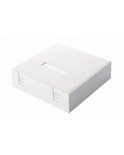 Настенная коробка 2-портовая с катушкой намотки запаса, белый Eurolan (12B-05-02WT) в Йошкар-Оле Розетки компьютерные и телефонные Pintop.ru