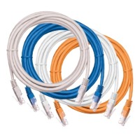 Шнур коммутационный NETLAN U/UTP 4 пары, Кат.5е (Класс D), 100МГц, 2хRJ45/8P8C, T568B, заливной, многожильный, BC (чистая медь), PVC нг(B), оранжевый, 2м, уп-ка 10шт. NETLAN EC-PC4UD55B-BC-PVC-020-OR-10