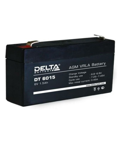 Аккумулятор свинцово-кислотный Delta DT 6015 в Йошкар-Оле Электротехническое оборудование Pintop.ru