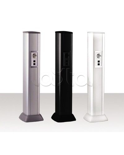 Колонна алюминевая 0,71 м, цвет черный DKC 09593 в Йошкар-Оле Аксессуары для стоек и шкафов Pintop.ru