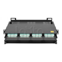 Оптический кросс 19" MTP/MPO NIKOMAX (NMF-RP12-BLANK-CT-MTP-1U-BK)
