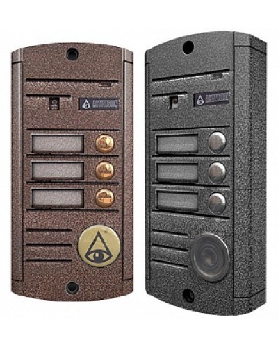 Видеопанель вызывная накладная на 3 абонента Activision AVP453 (PAL, медь) в Йошкар-Оле Вызывные видеопанели малоабонентные Pintop.ru