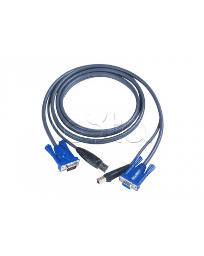 КВМ-кабель с интерфейсами USB, VGA (3м) ATEN 2L-5003U в Йошкар-Оле Видеоусилители, Модуляторы, Делители Pintop.ru