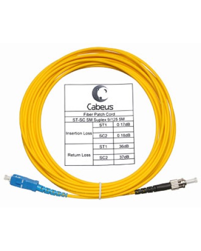 Шнур оптический simplex LC/APC-FC/UPC 9/125 sm 10м LSZH Cabeus FOP(s)-9-LC/APC-FC/UPC-10m в Йошкар-Оле Патч-корды оптические Pintop.ru