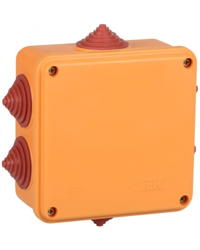 Коробка распаячная огнестойкая ПС 100х100х50мм 6P 4мм2 IP55 6 вводов IEK (UKF30-100-100-050-6-4-09) в Йошкар-Оле Распределительные коробки Pintop.ru