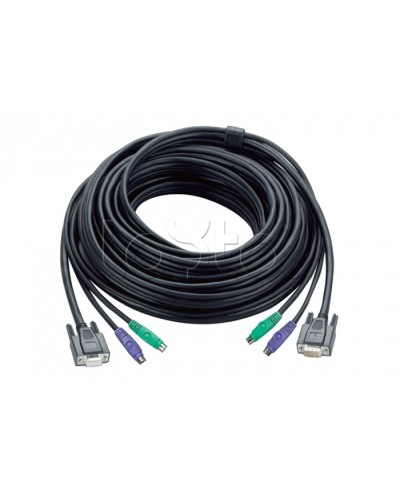 КВМ-кабель с интерфейсами PS/2, VGA (20м) ATEN 2L-1020P/C в Йошкар-Оле Видеоусилители, Модуляторы, Делители Pintop.ru