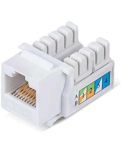 Модуль Keystone Jack RJ-45(8P8C), UTP неэкранированный, CAT 6, тип 90 градусов, белый REXANT PRO 02-0254 в Йошкар-Оле Модули Keystone Pintop.ru