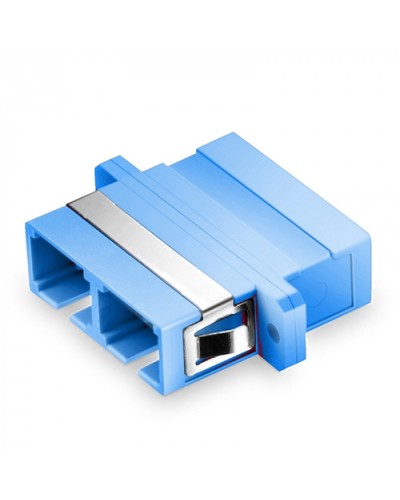 Оптический адаптер OS2, дуплекс SC, с фланцами, синий Eurolan (36A-S2-2S-02BU) в Йошкар-Оле Проходные адаптеры и розетки оптические Pintop.ru