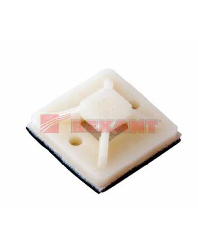 Площадка самоклеющаяся 20 х 20 мм 100 шт (10шт/уп) REXANT 07-2020 в Йошкар-Оле Стяжки-хомуты Pintop.ru