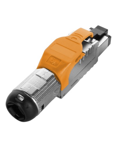 Разъем полевой оконцовки RJ-45 Hyperline (PLUE-8P8C-S-C6A-SH-OR) в Йошкар-Оле Коннекторы Pintop.ru