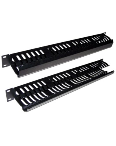 Органайзер кабельный 19 1U c крышкой на 24 порта TWT TWT-ORG/CV24-1U в Йошкар-Оле Кабельные органайзеры Pintop.ru