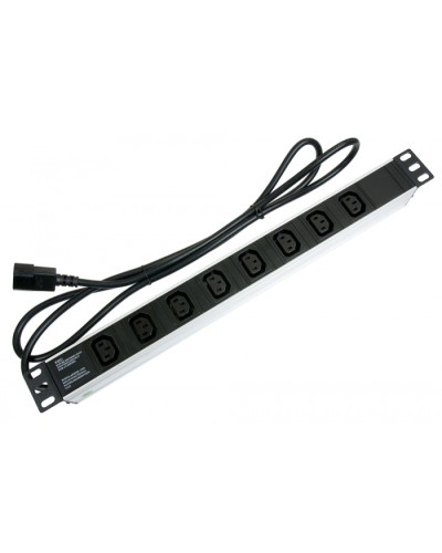 Блок на 8 розеток IEC 320 горизонтальный для 19 шкафов Cabeus (PDU-8I-2IEC) в Йошкар-Оле Блоки розеток Pintop.ru