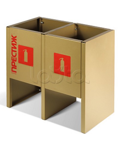 Подставка напольная ПРЕСТИЖ золото под 2 огнетушителя ПОЖТЕХНИКА в Йошкар-Оле Аксессуары для огнетушителей Pintop.ru