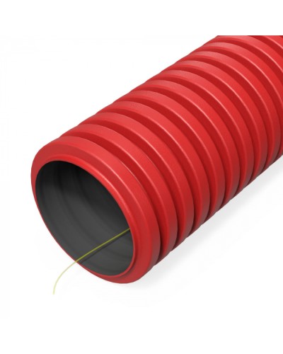 Труба гофр. двуст. ПНД гибкая тип 1250 (SN63) с/з красная d50 мм (100м/200м уп/пал) Промрукав (PR15.00977) в Йошкар-Оле Труба гофрированная Pintop.ru