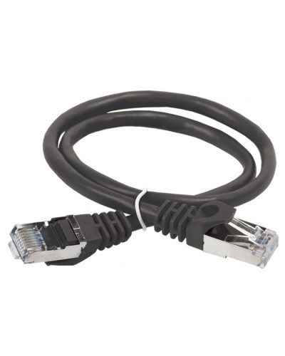 ITK Коммутационный шнур (патч-корд), кат.5Е FTP, 1м, черный (PC09-C5EF-1M) в Йошкар-Оле Патч-корды и пигтейлы Pintop.ru