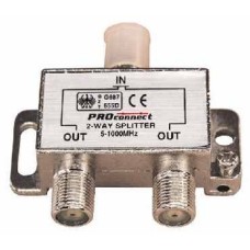 Делитель ТВ х 2 под F разъём 5-1000 МГц (10шт/уп) PROCONNECT 05-6021