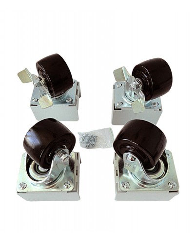 Eurolan Набор роликов 4 шт., до 600 кг, серия S3000 (60A-26-01-31BL) в Йошкар-Оле Аксессуары для стоек и шкафов Pintop.ru